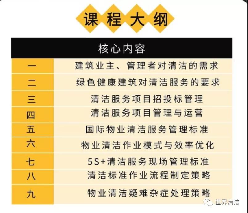 上海清洁展:从“数人头”升级至“基于绩效”的物业保洁服务管控模式训练营 |10月23-24日 | 济南站 新闻资讯 第9张-上海清洁展